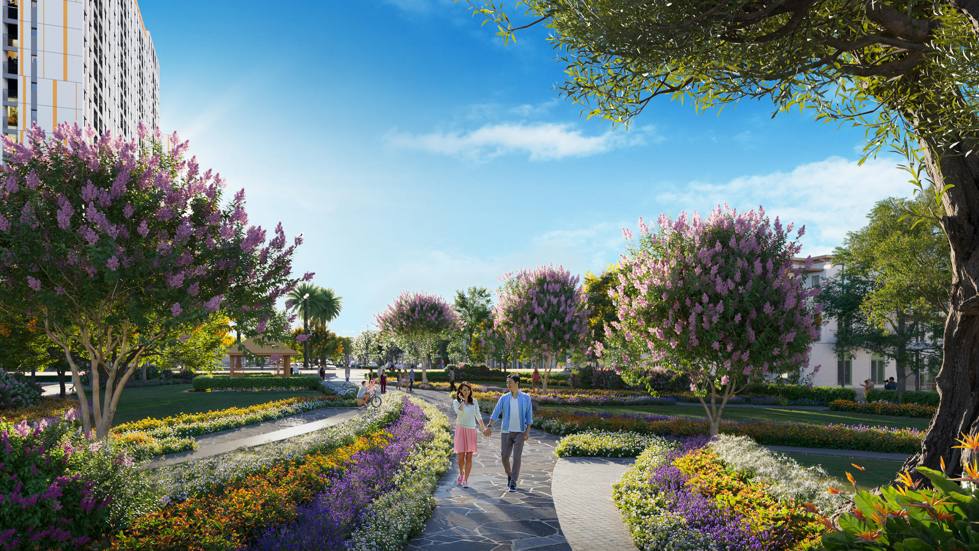 Lối dạo bộ - Tiện ích K-Home Apartment