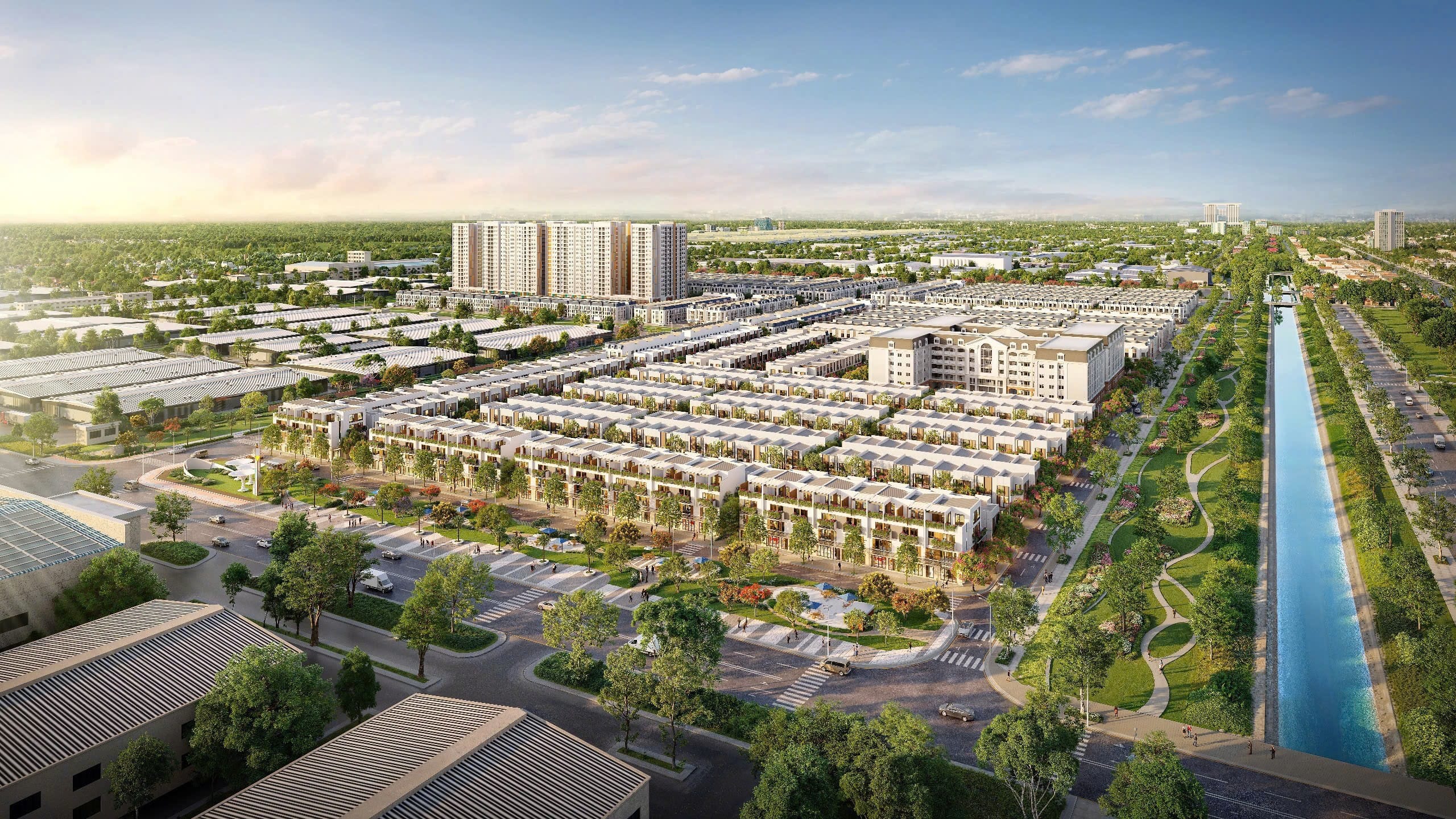 Phối cảnh dự kiến dự án K-Home New City – Đô thị nhà ở xã hội chuẩn Singapore đầu tiên tại Việt Nam.