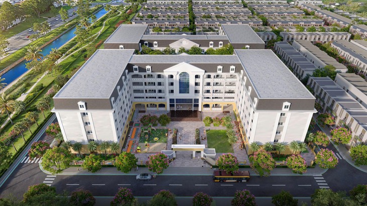 Phối cảnh trường liên cấp chuẩn quốc tế Elite School - Ảnh: Kim Oanh