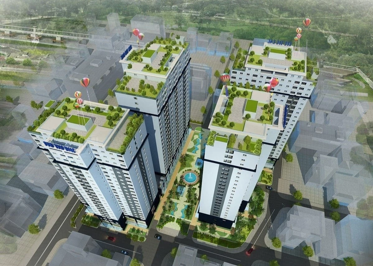 Phối cảnh dự án nhà ở xã hội số 324 Lý Thường Kiệt (phường Diên Hồng). Ảnh: CDT